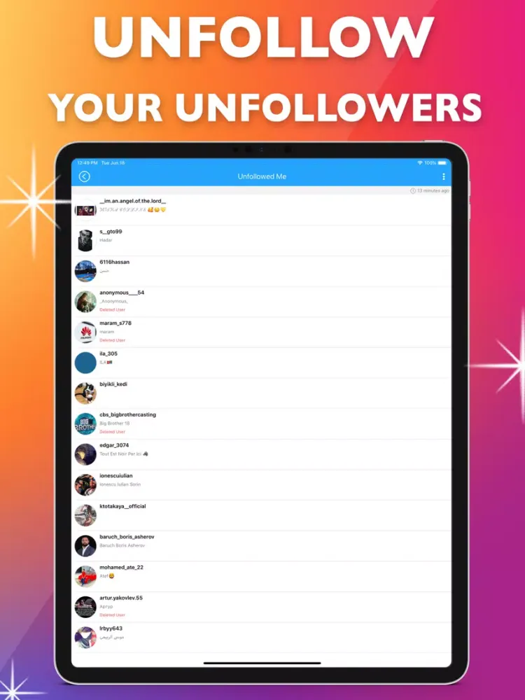 Followers HD for Instagram iPad 应用截图