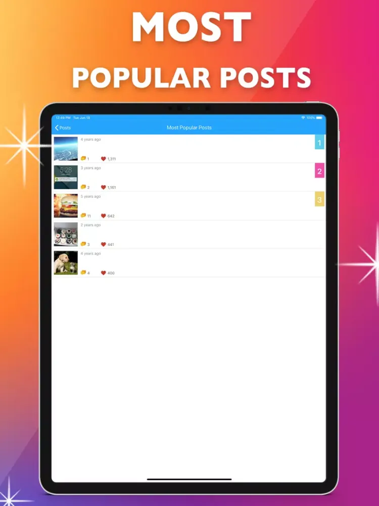 Followers HD for Instagram iPad 应用截图