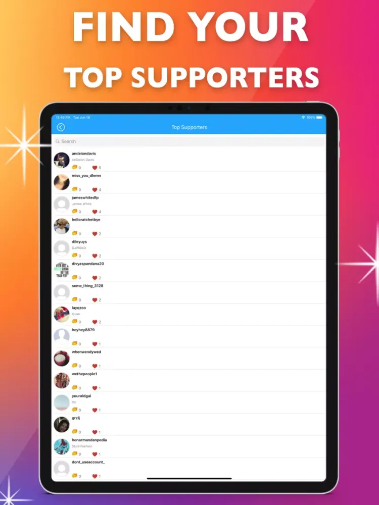 Followers HD for Instagram iPad 应用截图