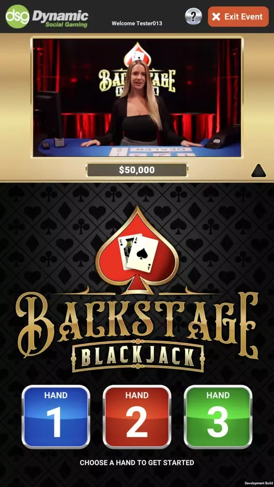 Backstage Blackjack Live स्क्रीनशॉट