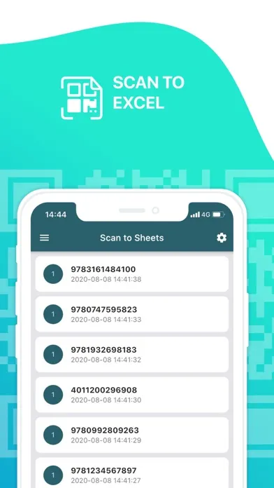 Captures d'écran de Scan to Excel