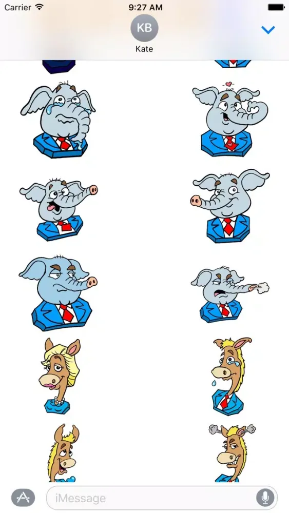 Скриншоты Busted Politics: Trump & Hillary Emoji Stickers