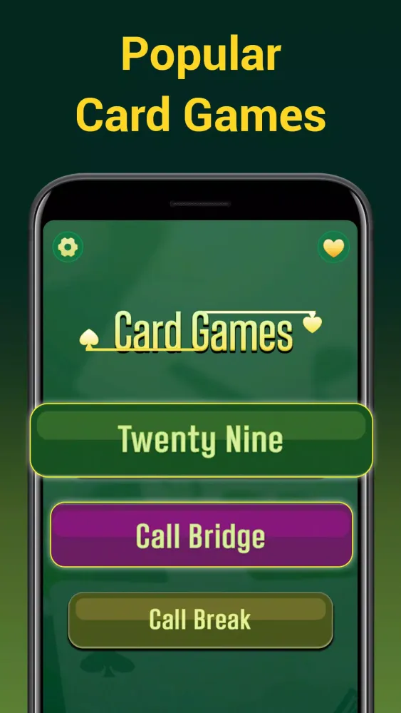 Capturas de tela do Call bridge offline & 29 cards