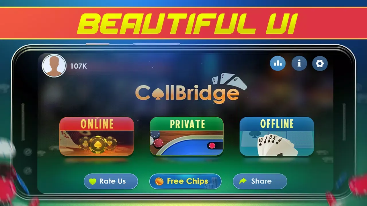 Ảnh chụp màn hình của Call Bridge Card Game - Spades
