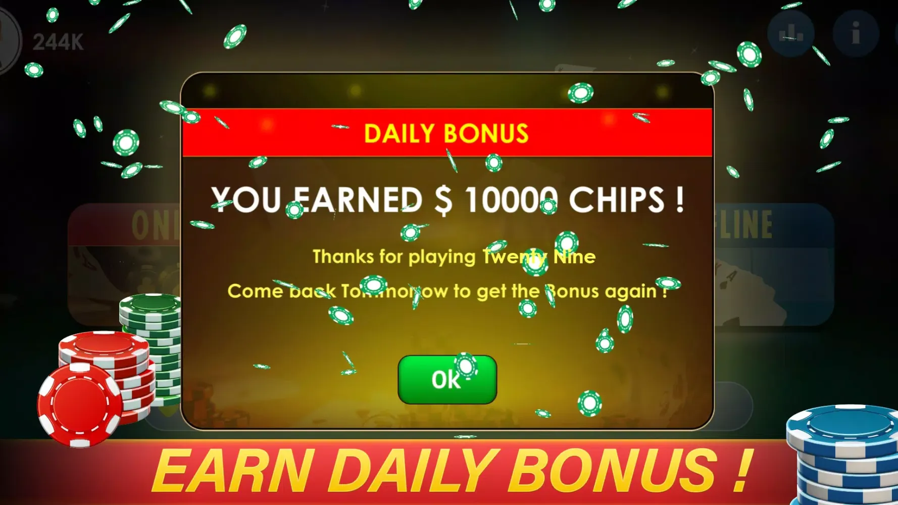 Ảnh chụp màn hình của 29 card game online play