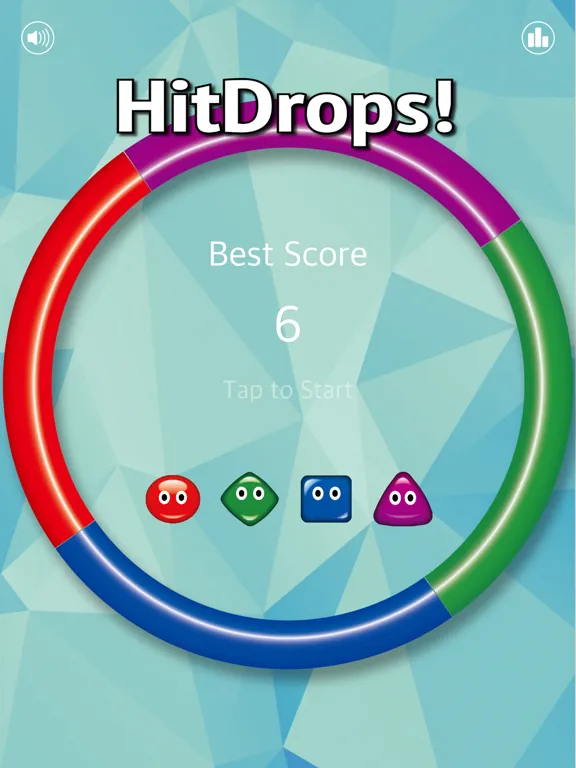 Tangkapan layar HitDrops - Reflexion game - iPad 