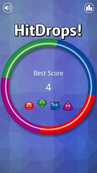 Tangkapan layar HitDrops - Reflexion game -