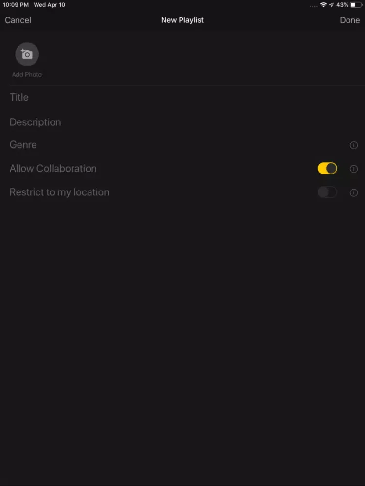 Amplifi Music iPad  Screenshots