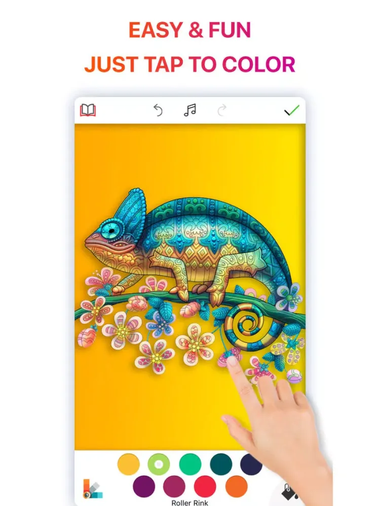coloR Coloring Book for Adults iPad  Screenshots