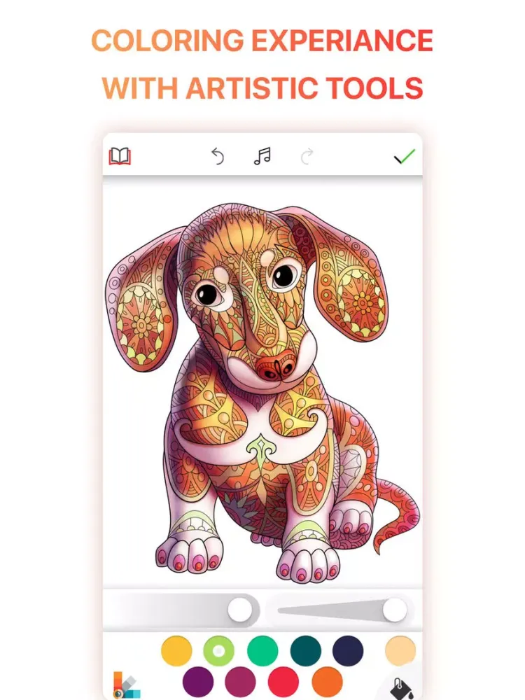 coloR Coloring Book for Adults iPad  Screenshots