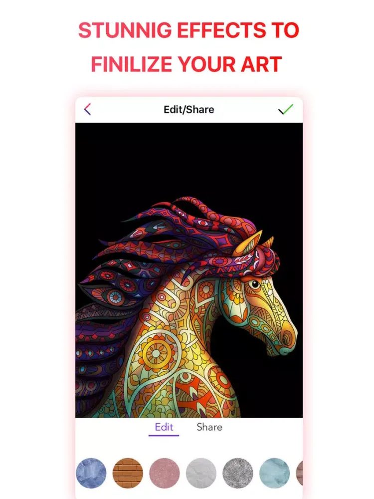 coloR Coloring Book for Adults iPad  Screenshots