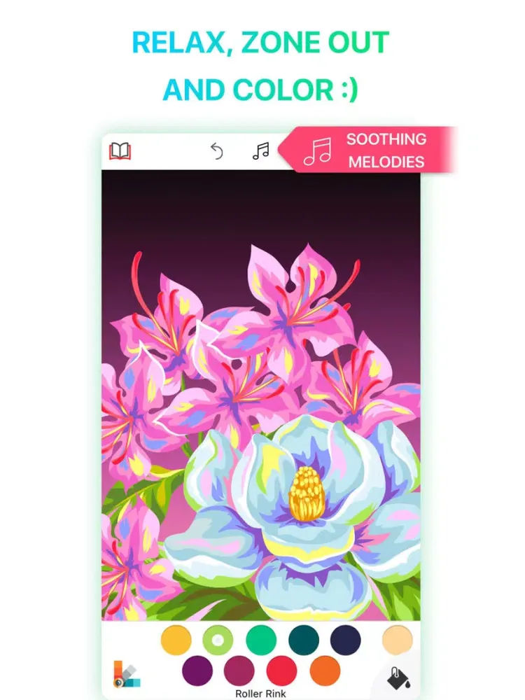 coloR Coloring Book for Adults iPad  Screenshots