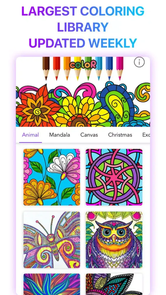 coloR Coloring Book for Adults Screenshots