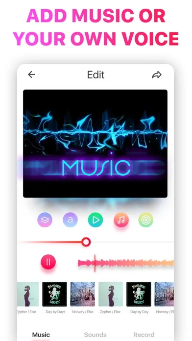 Tangkapan layar Intro Music Video, Movie Maker