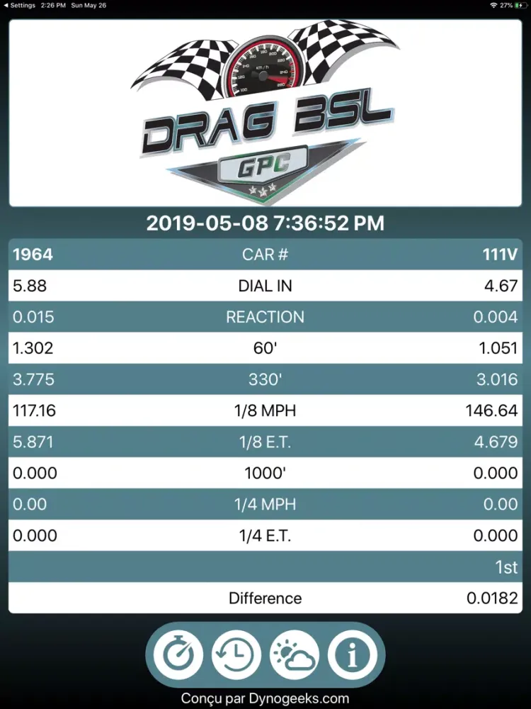 Drag BSL iPad  Screenshots