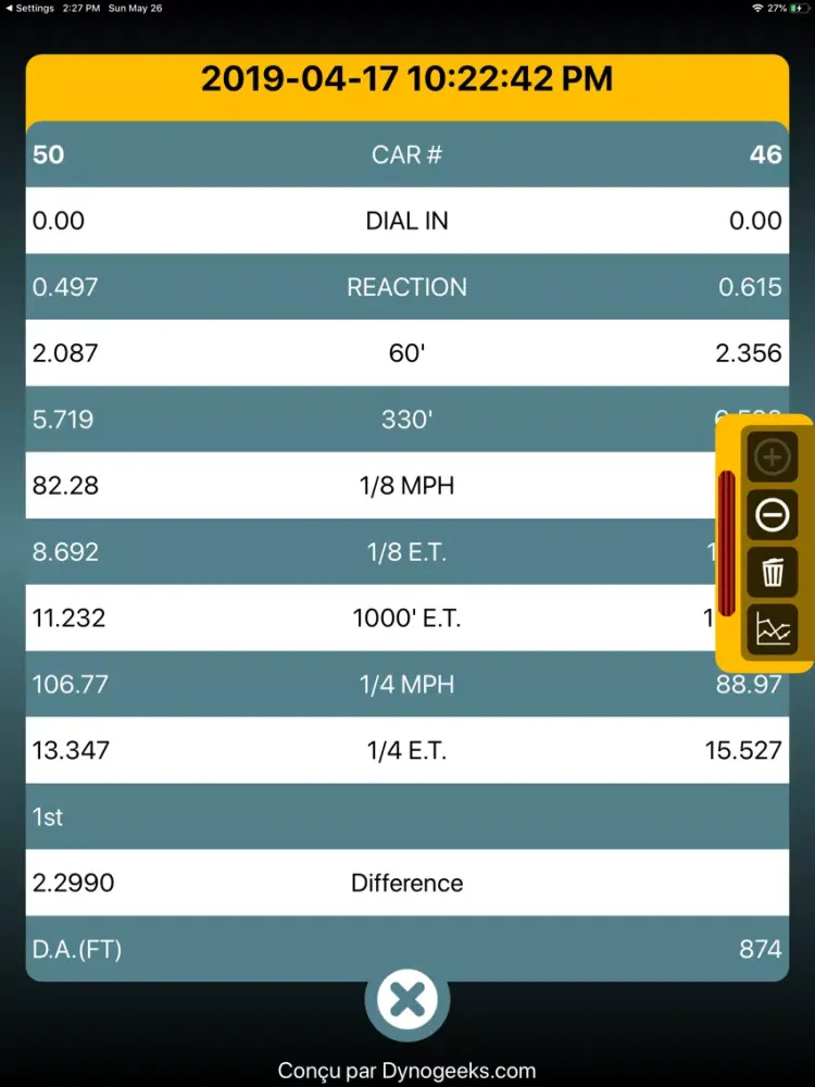 Drag BSL iPad  Screenshots