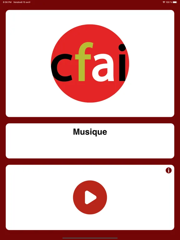 Screenshot di CFAI FM iPad 