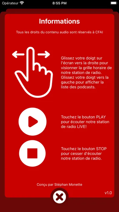 Screenshot di CFAI FM