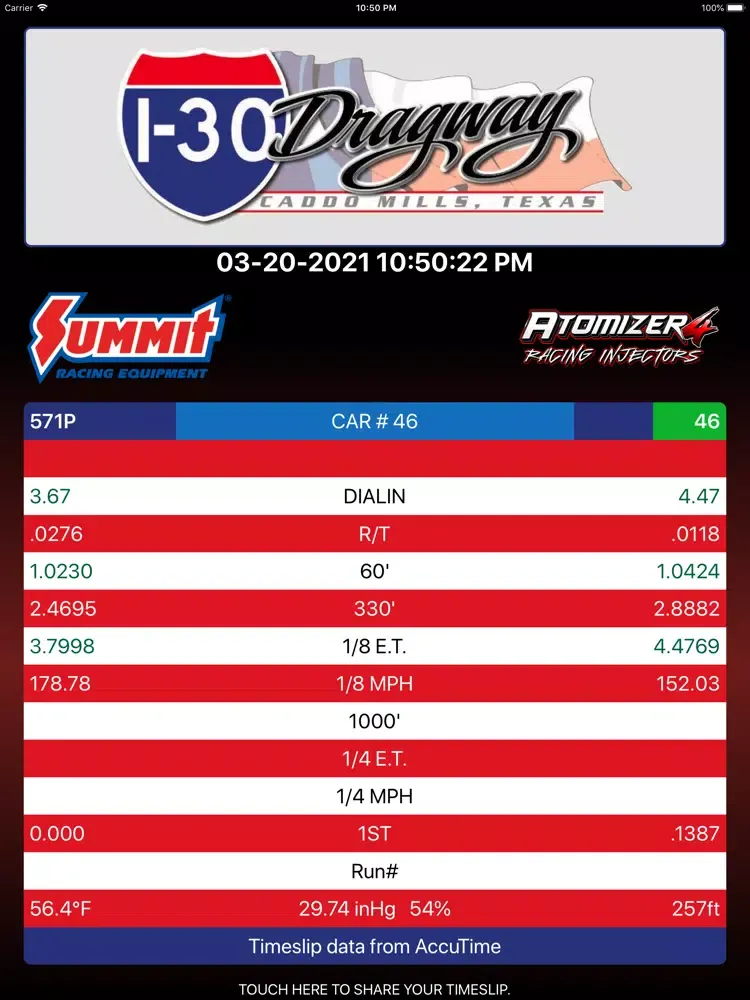 I-30 Dragway iPad 应用截图