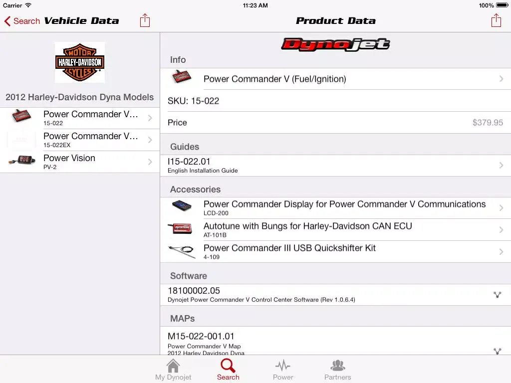 My Dynojet – Motorcycle / UTV / Snowmobile / Dirt Bike Fuel Injection Modules, Power Commander, Power Vision, Jet Kits, Autotune, Quickshifter, Performance Chassis Dynamometers, Truth in Power iPad  Screenshots