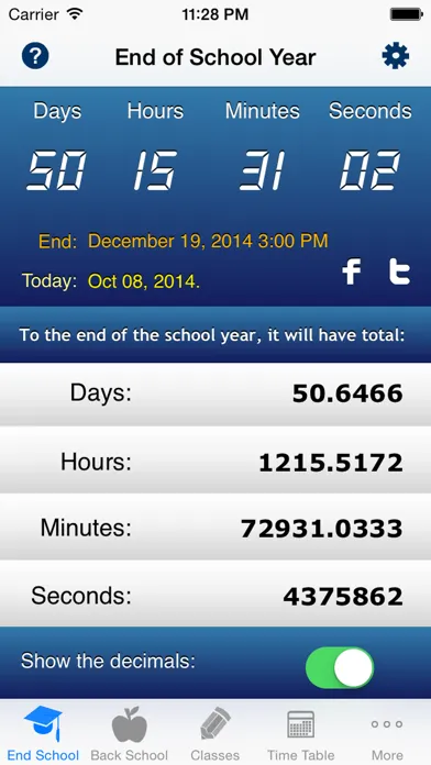School Countdown - A Smart Class Timetable for Teacher and Student應用截圖