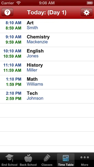 School Countdown - A Smart Class Timetable for Teacher and Student應用截圖