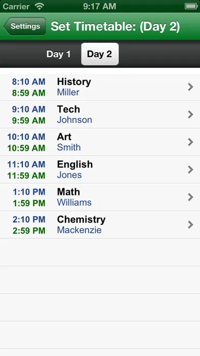 School Countdown - A Smart Class Timetable for Teacher and Student應用截圖