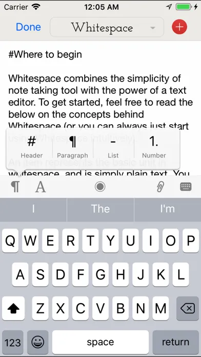 Whitespace - Writer & Editor Ekran Görüntüleri