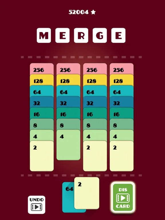 Merge Solitaire - 2048 Puzzle iPad 應用截圖