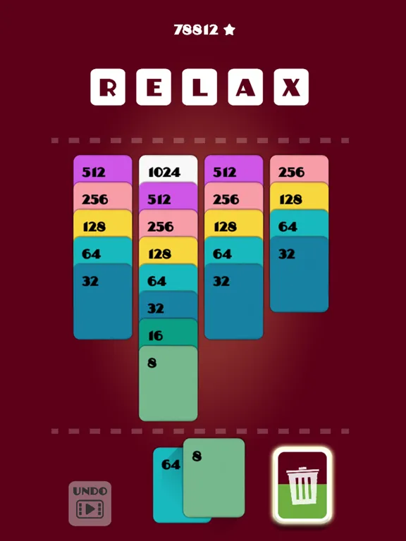 Merge Solitaire - 2048 Puzzle iPad 應用截圖