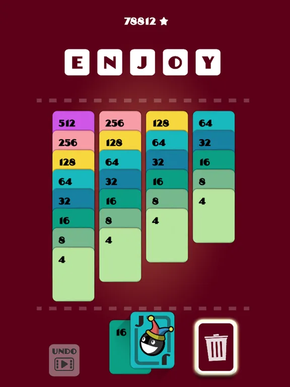 Merge Solitaire - 2048 Puzzle iPad 應用截圖