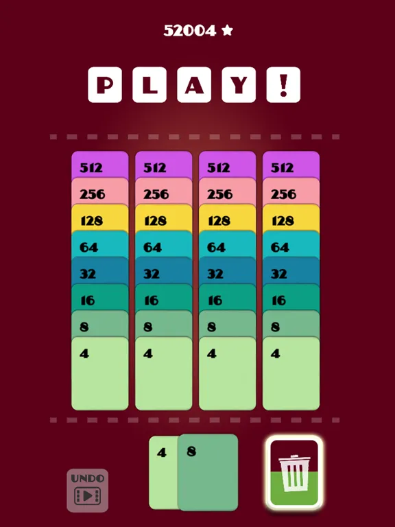 Merge Solitaire - 2048 Puzzle iPad 應用截圖