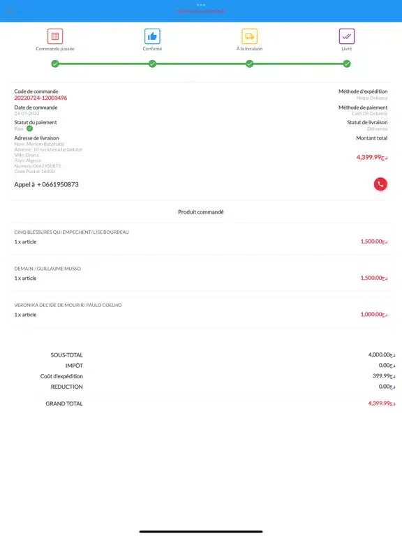 G-Livrer iPad  Screenshots