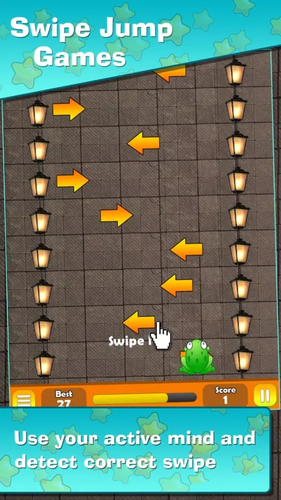 Zrzuty ekranu Swipe Jump : Jump the frog using swipe