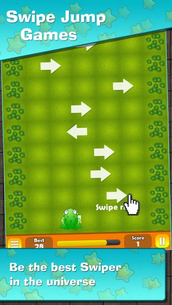 Zrzuty ekranu Swipe Jump : Jump the frog using swipe