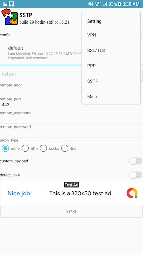 SSTP Max Screenshots
