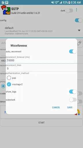 SSTP Max Screenshots