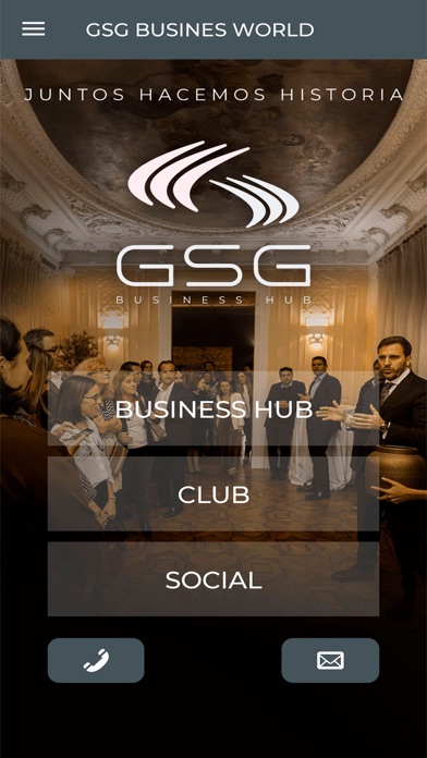 Capturas de tela do GSG Business Hub