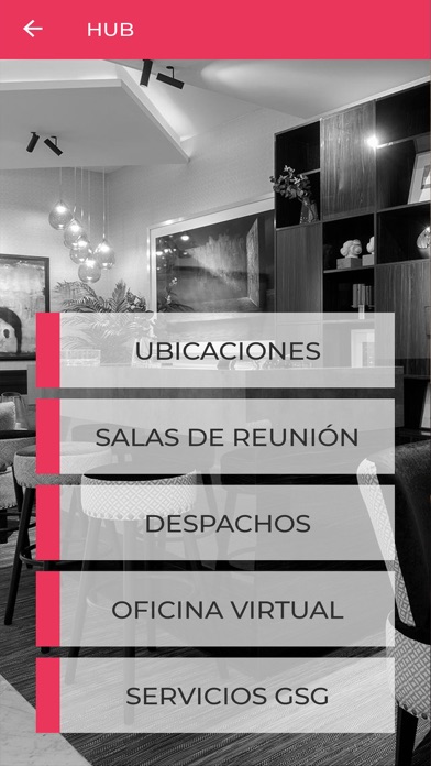 Capturas de tela do GSG Business Hub