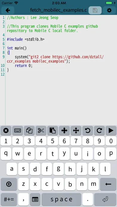 Mobile C { C/C++ Compiler } স্ক্রিনশট