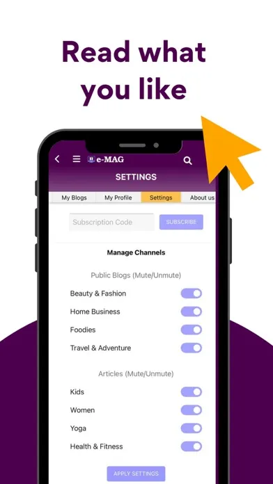 e-MAG App Ekran Görüntüleri