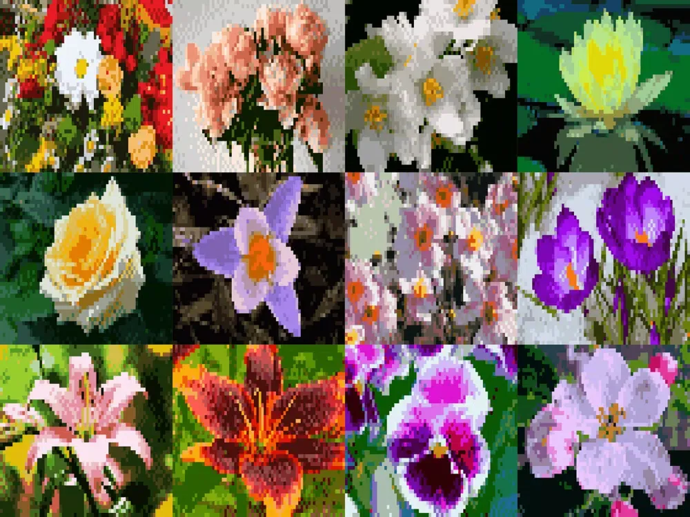Cross Stitching Flowers iPad 应用截图