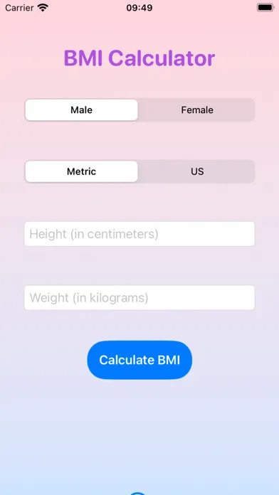 Zrzuty ekranu BMI for men and women