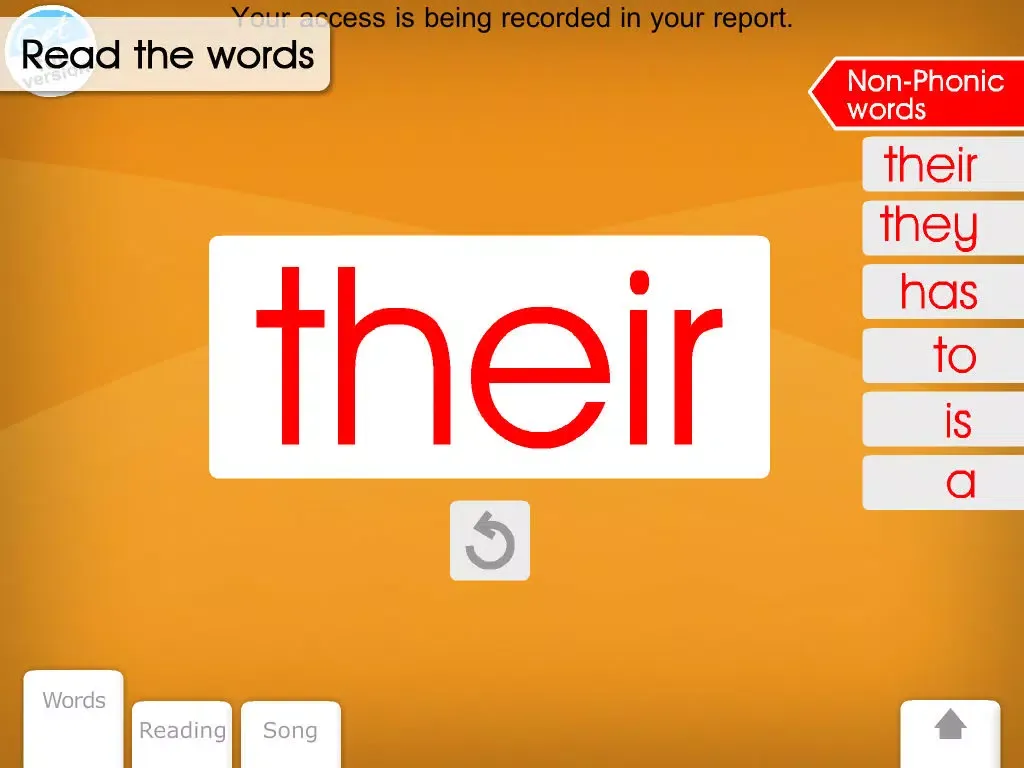 MELS Phonics Non Phonics Lite iPad  Screenshots