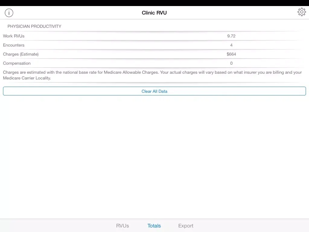 Clinic RVU - Track charges, collections, RVU, and physician pay iPad  スクリーンショット