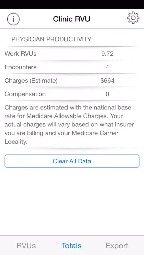 Clinic RVU - Track charges, collections, RVU, and physician pay スクリーンショット