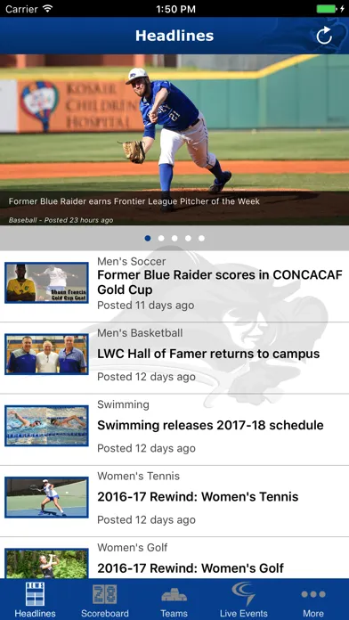 Lindsey Wilson Blue Raiders Ekran Görüntüleri