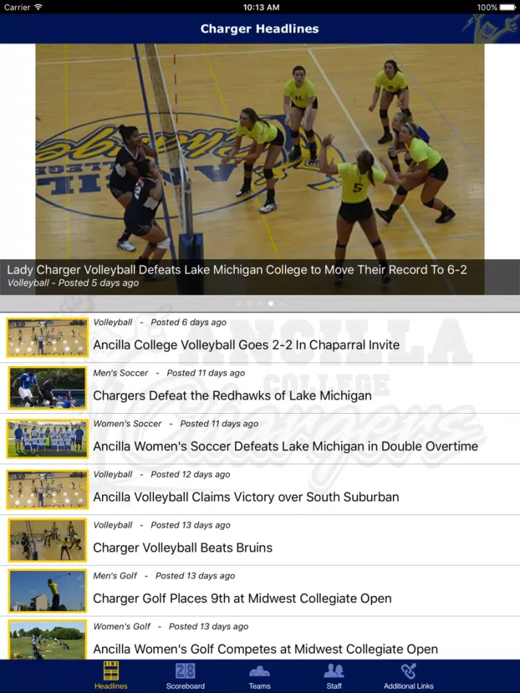 Capturas de pantalla de Ancilla Chargers iPad 