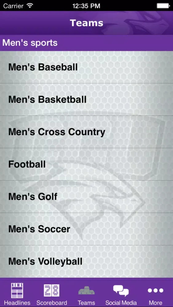 Screenshot di Cincinnati Christian University Athletics