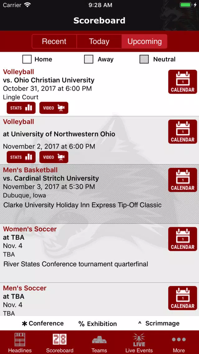 صور IU East Red Wolves Athletics